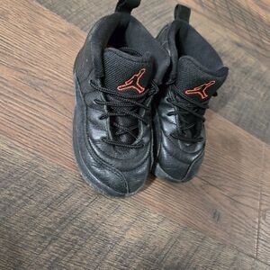 Nike Air Jordan 12 XII Retro TD Utility Grind Baby 8C Black Shoes DM5206-006